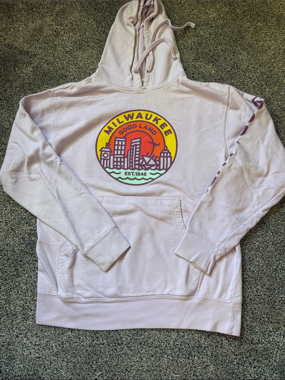 Milwaukee Light Lavender Crewneck Hoodie